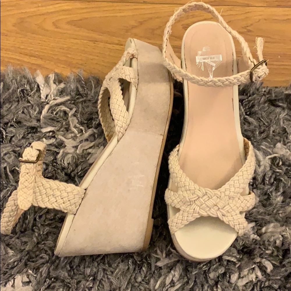 Kimchi Blue Suede/Braided Platforms